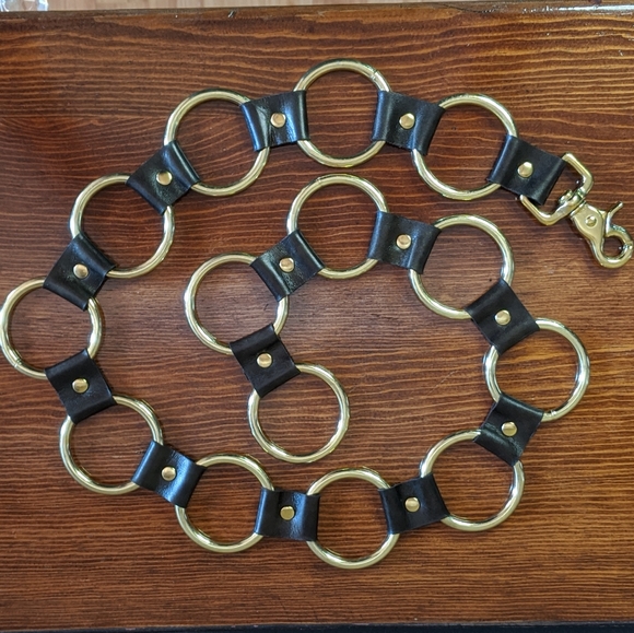 Genuine Leather "O" ring belt  🖤 Custom orders - Picture 6 of 7